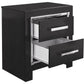 Kaydell - Black - Two Drawer Night Stand