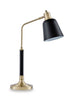 Clairwell - Metal Desk Lamp - Black / Gold Finish