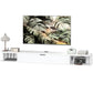 55" Floating TV Stand with Flip Drawer - White