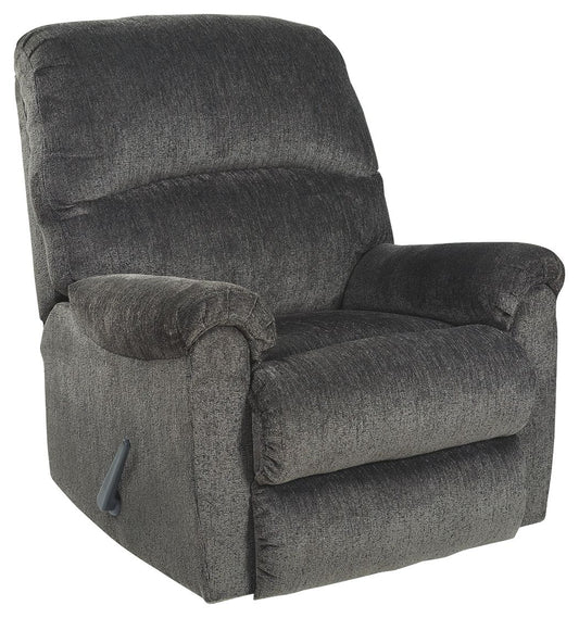 Ballinasloe - Smoke - Rocker Recliner - Fabric