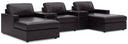 5 Pc. Double Chaise Sectional With 2 Audio Consoles