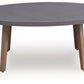 Harmony Headlands - Oval Cocktail Table - Natural / Gray