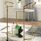 Tarica - Cream / Gold Finish - Bar Cart