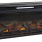 Foyland - 83" TV Stand With Electric Infrared Fireplace Insert - Black / Brown
