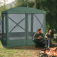 Pop-Up Tent, Foldable Screen Tent with Carry Bag, Zippered Door and Ground Stakes, Fits 3-4 People, Green