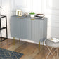 Sideboard Buffet Cabinet with Gold Legs - Grey