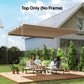 8.2' x 8.4' Tan Retractable Pergola Canopy Replacement