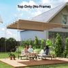 8.2' x 8.4' Tan Retractable Pergola Canopy Replacement