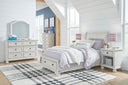 6 Pc. Bed, Dresser, Mirror, Chest