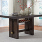 Burkhaus - Dark Brown - Rectangular Dining Room Counter Table