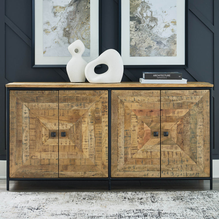 Camney - Brown / Black - Accent Cabinet - Forward Furniture