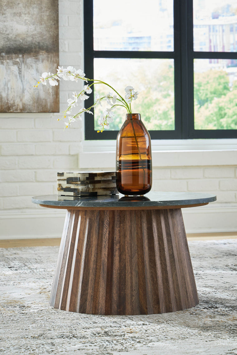 Ceilby - Black / Brown - Accent Cocktail Table - Forward Furniture