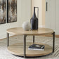 Dyonton - Light Grayish Brown - Round Cocktail Table