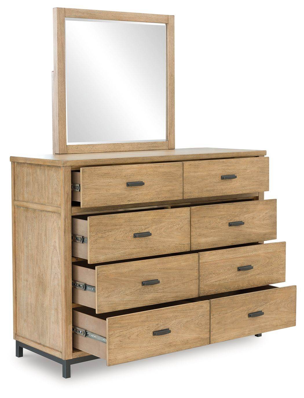 Tomtyn - Light Brown - Dresser And Mirror - Forward Furniture