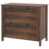 2-Drawer Lockable File Cabinet - Brown
