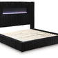 Tayleena - Upholstered Bed With Fireplace And Wireless Audio