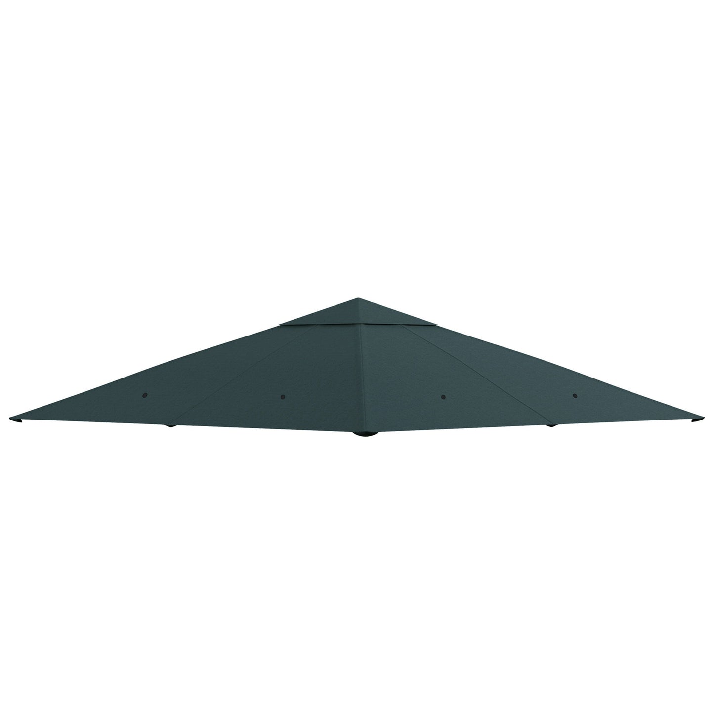 10' x 10' Square Gazebo Canopy Replacement UV Protected Top Cover Sun Shade Grey
