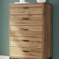 Deanlow - Honey - Five Drawer Chest