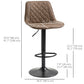 Swivel Counter Height Bar Stools Set of 2 - Dark Brown