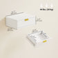 Floating Nightstand Set of 2 with Wave Drawer - White