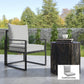 Patio Chair Cushions, Thick Deep Seat Outdoor Seat Cushion with Back Cushion, Light Grey