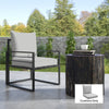 Patio Chair Cushions, Thick Deep Seat Outdoor Seat Cushion with Back Cushion, Light Grey