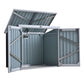 5ft x 3ft Outdoor Garbage Bin Storage Shed with Lockable Doors and Lid, Outside Storage Shed for Trash Can, Black