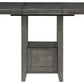 Hallanden - Gray - Rectangular Dining Room Counter Extension Table