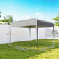 10 x 10ft Folding Pop Up Tent Outdoor Gazebo Canopy with Carrying Bag, Grey