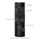 5-Tier Corner Bookcase with Cabinet - Black