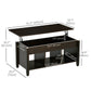 41" Lift Top Coffee Table with Hidden Storage - Espresso