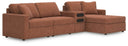 4 Pc. Sectional With Raf Corner Chaise And Audio Console
