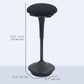 Adjustable Wobble Standing Desk Stool - Black
