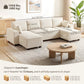 U-Shaped Modular Sectional Sofa with Double Chaises - Beige