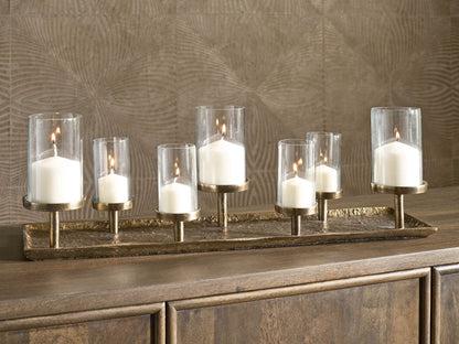 Wallmond - Antique Brass Finish - Candle Holder - Forward Furniture