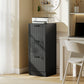 3 Drawer Filing Cabinet with Lock, Office Storage Cabinet with Adjustable Hanging Bars for A4 Letter Size Files, Black