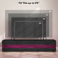 Lighted TV Stand for TVs up to 75", TV Cabinet with Storage for Living Room, High Gloss Black