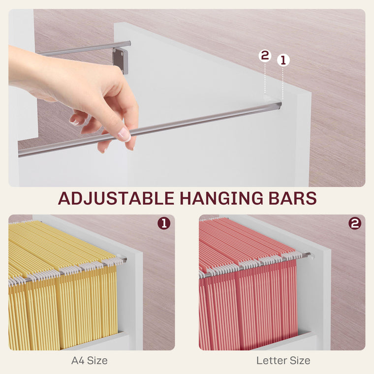 2-Drawer Lockable Filing Cabinet