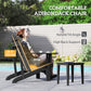 Classic Adirondack Chair, Muskoka Chairs, Garden Deck Chair with Cup Holder for Patio, Indoor, Backyard, Dark Grey