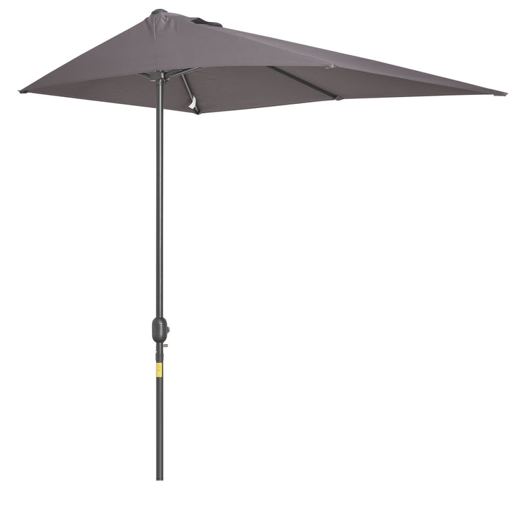 8ft Half Round Window Parasol with 5 Ribs