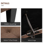 Storage Ottoman Bench, Linen Upholstered Bench with Tufted Design, Brown