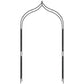 8.7FT Garden Arch Trellis, Outdoor Wedding Arbor for Ceremony with Scrollwork Design for Climbing Roses, Vines and Plants