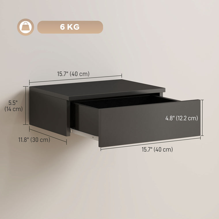 Wall Mounted Floating Nightstands Set of 2