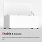 39.5" Storage Chest with 2 Safety Hinges, Storage Box Organizer with Flip-Top Lid, Entryway Storage Bench, White