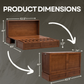 Olivia Queen Murphy Cabinet Bed With Mattress