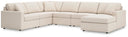 6 Pc. Sectional With Raf Corner Chaise