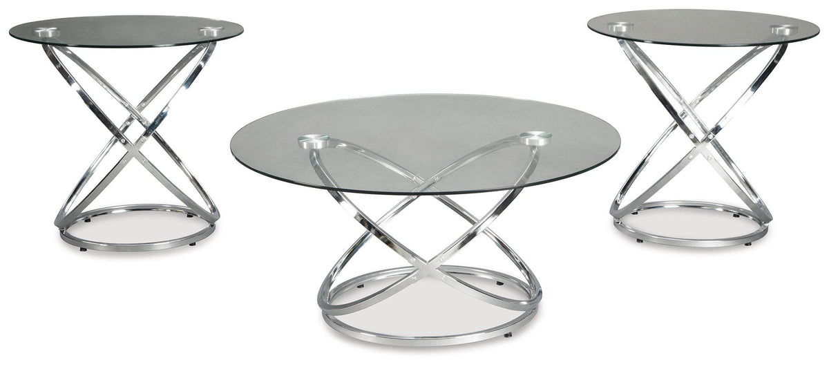 Hollynyx - Chrome Finish - Occasional Table Set (Set of 3) - Forward Furniture