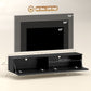 Wall Mounted TV Stand, Floating TV Cabinet with Storage, for TVs up to 70", High Gloss Effect, Black