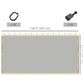 Gazebo Replacement Mosquito Netting 10' x 10' Black Screen Walls for Canopy with Zippers for Parties and Outdoor Activities