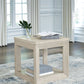 Marxhart - Bisque - Square End Table